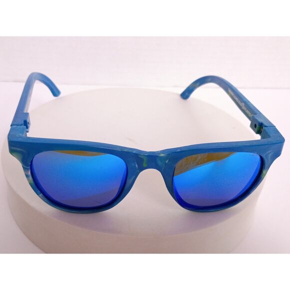 Pangea Movement City Recycled Plastic Ocean Blue / Blue Mirror Sunglasses main image 5